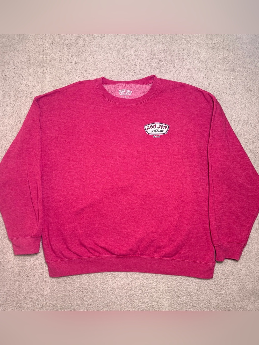 Ron Jon Surf Shop Sweatshirt Adult XL Red Crewneck Orlando Florida